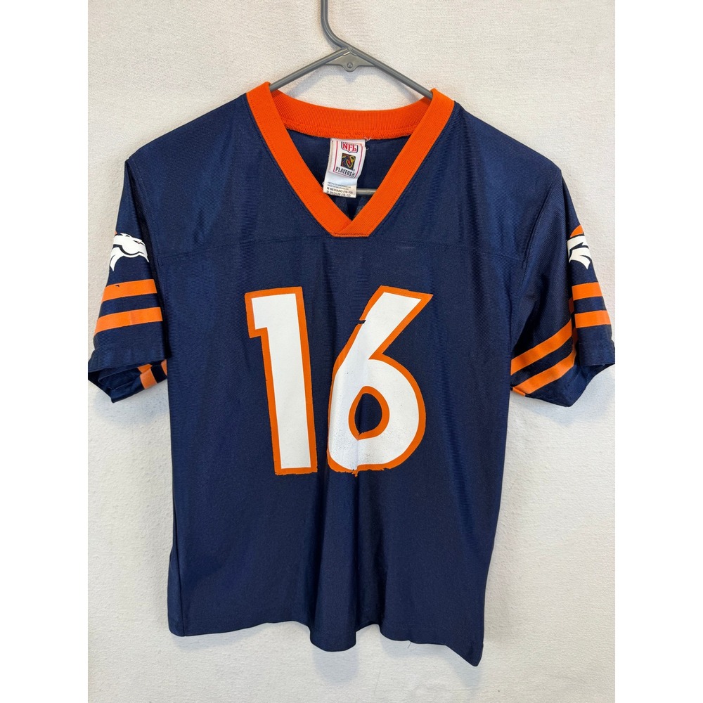 NFL Jersey Blue Denver Broncos Jake Plummer 16 Kids Medium 10-12 Football Sport
